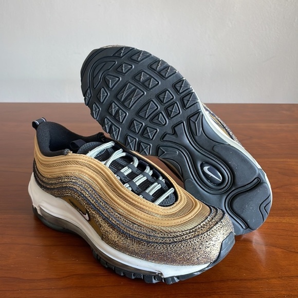 New Nike Air Max 97 Golden Gals Gold/White/Black DO5881-700 Women’s NWOB - Picture 1 of 5